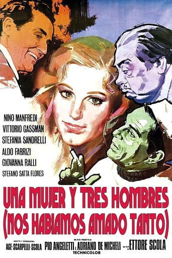 Una mujer y tres hombres
